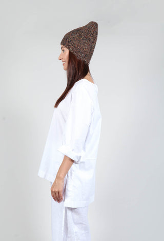 Knitted Hat in Bronze Multicolour