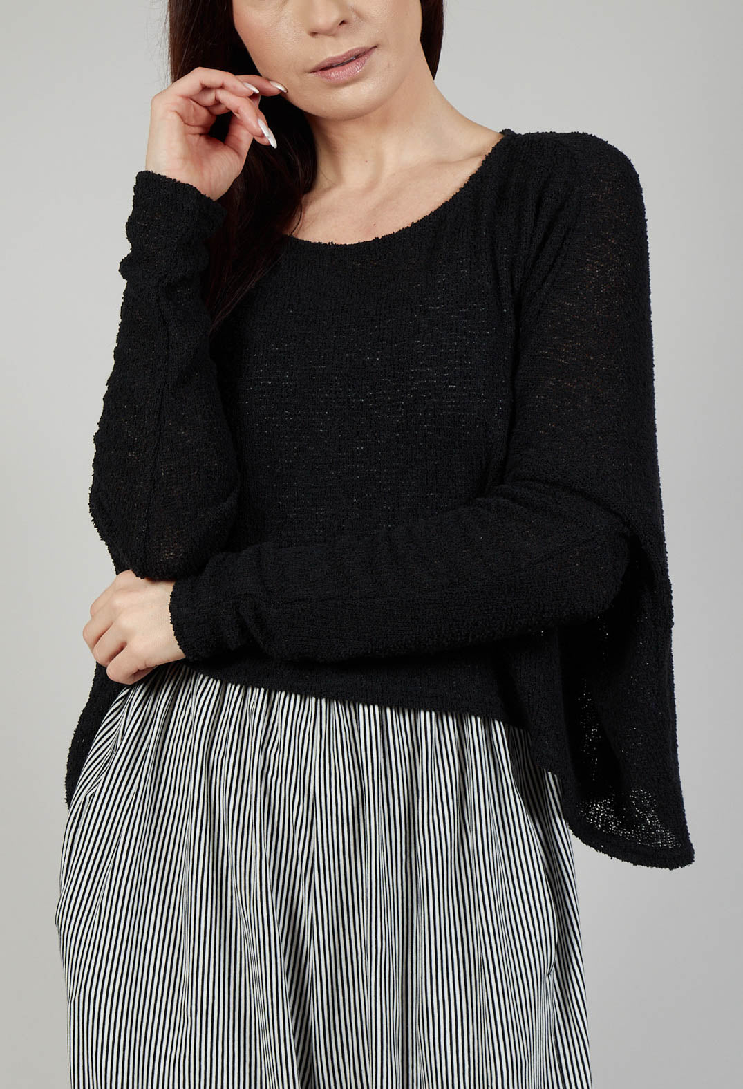 Knitted Jumper in Nero