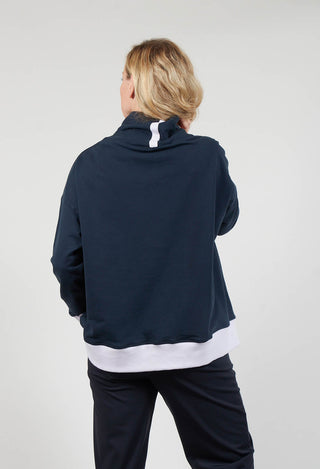 Kuito Shirt in Dark Night and Lavender