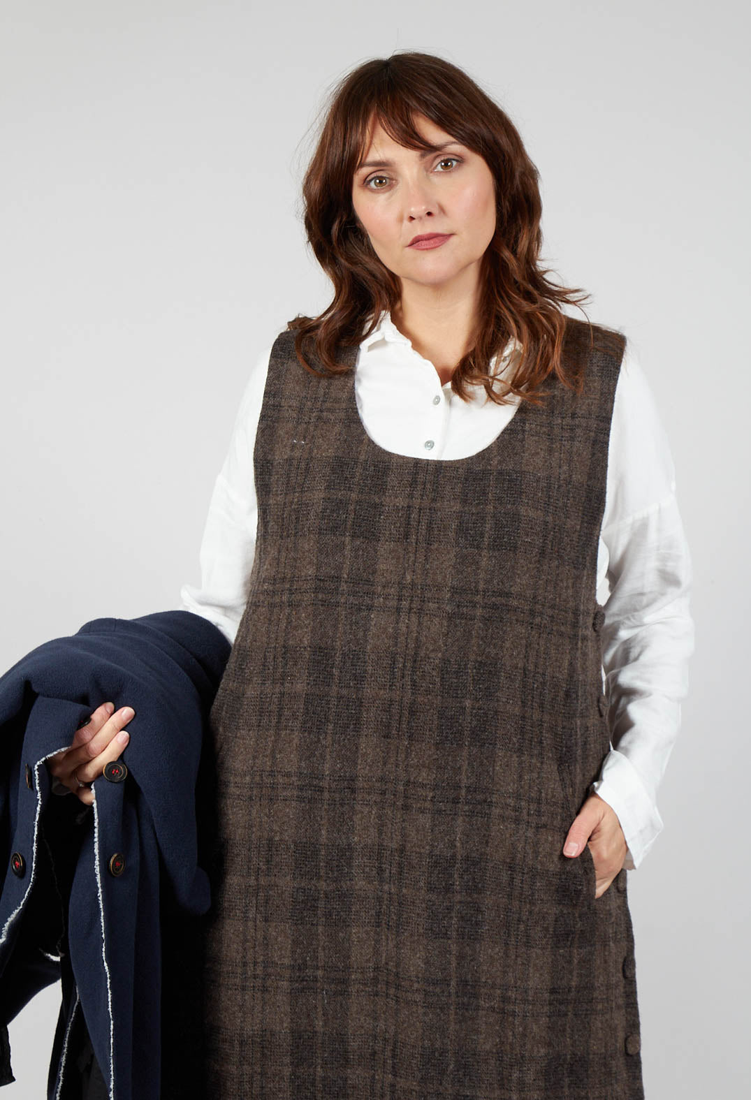 Gray Dress in Brown