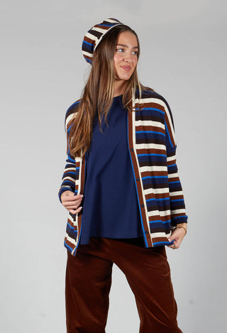 Pula Stripe Cardigan in Cannella