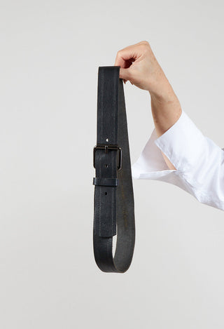 Leather Belt in Noir