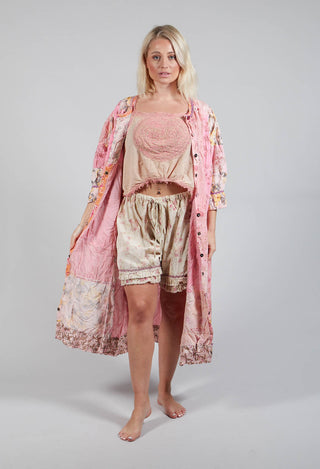 Patchwork Kashmiri Pink Dress