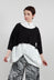 Cotton Knit Cropped Jumper in Black - 3330713
