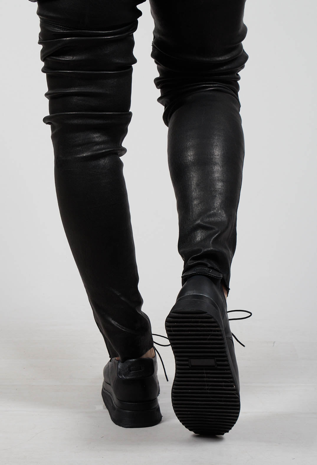 Lace Up Loafers in Black
