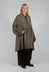 Peplum Shirt Dress in Latte Glencheck