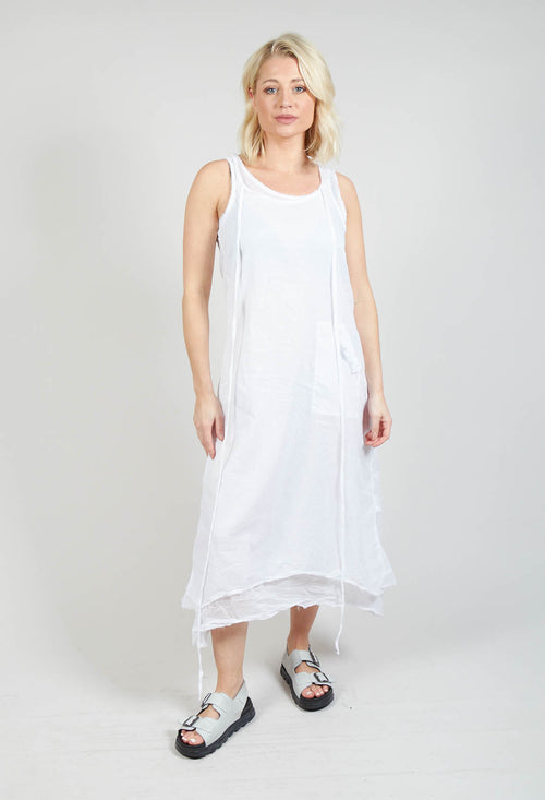 Layered Dress in White