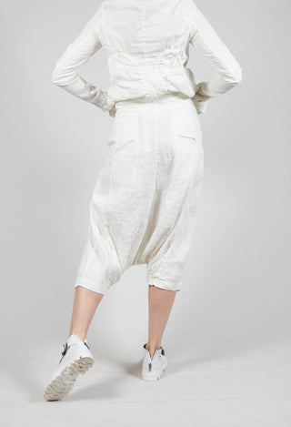 Layered Drop-Crotch Trousers in Callas