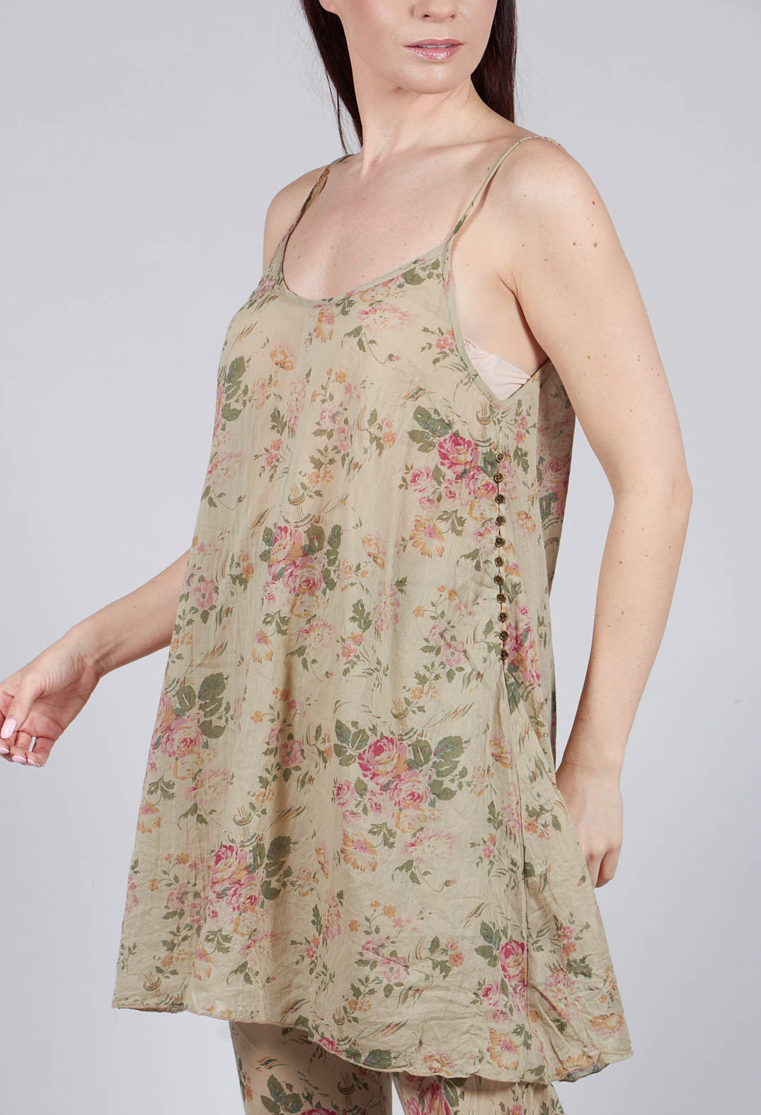 Lea Top in Almond Flowers