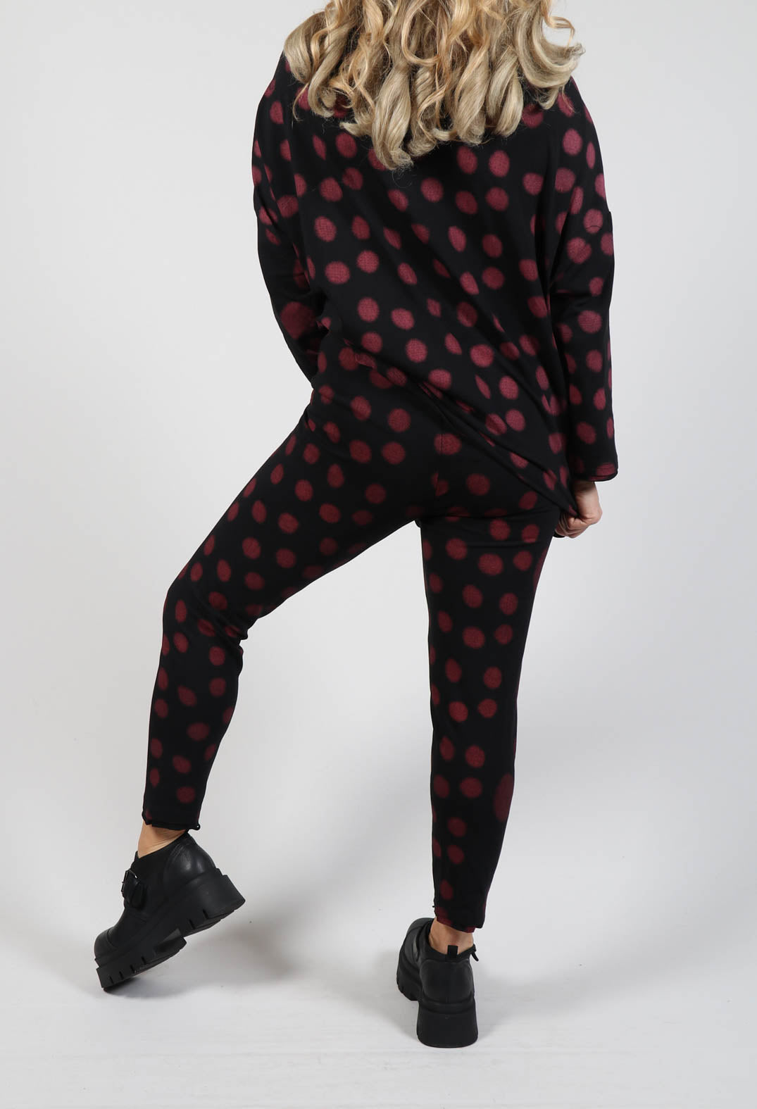 Leggings in Red Pois