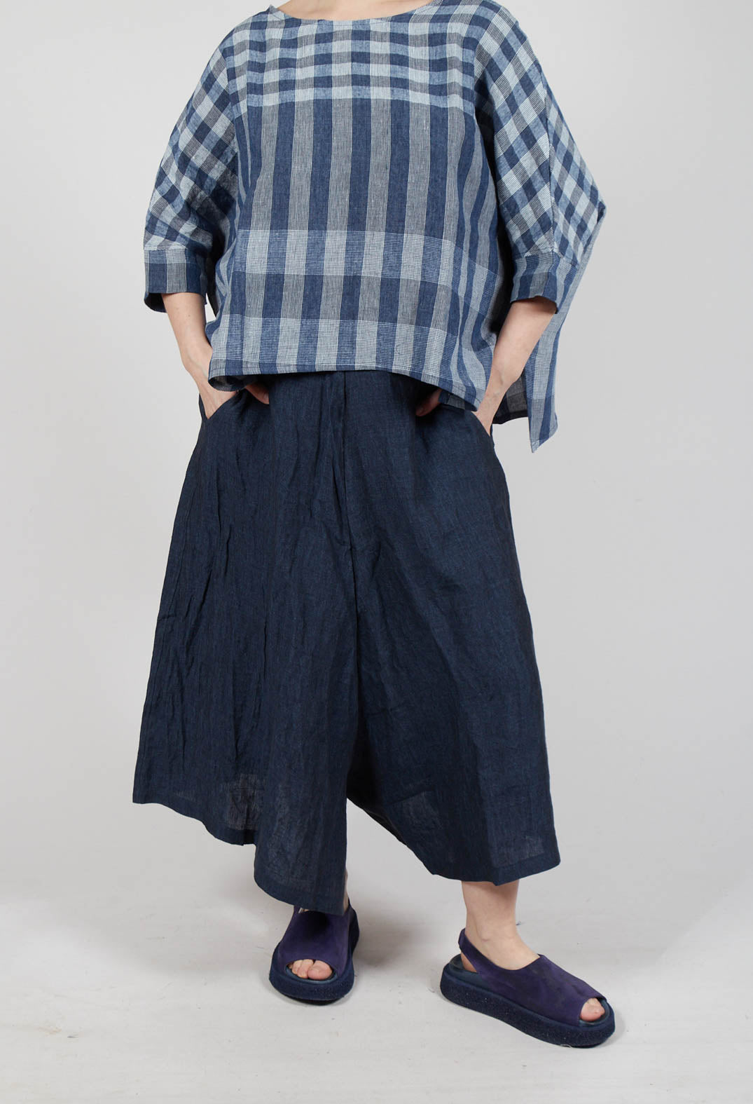 Lepre A Trousers in Blu