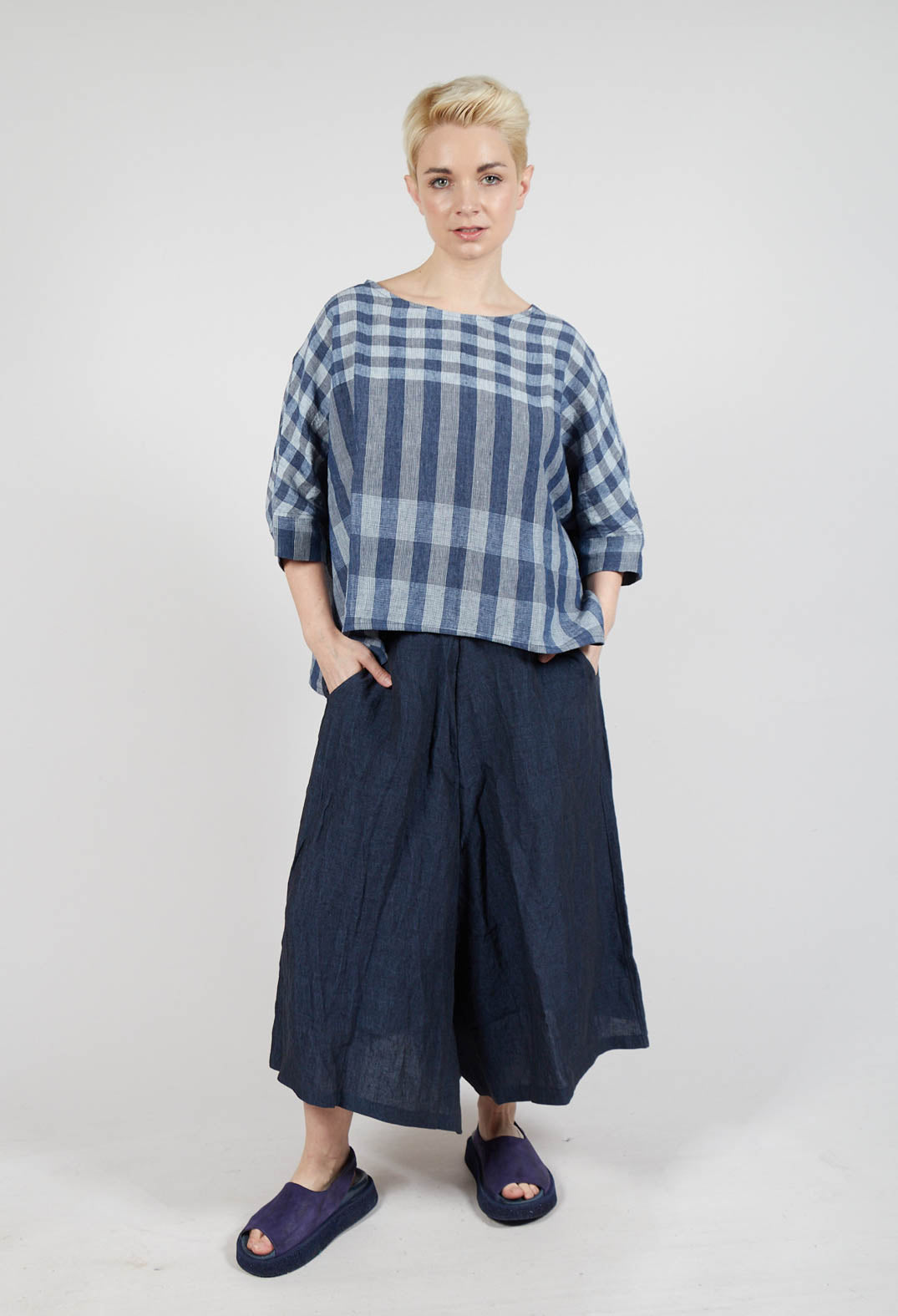 Lepre A Trousers in Blu