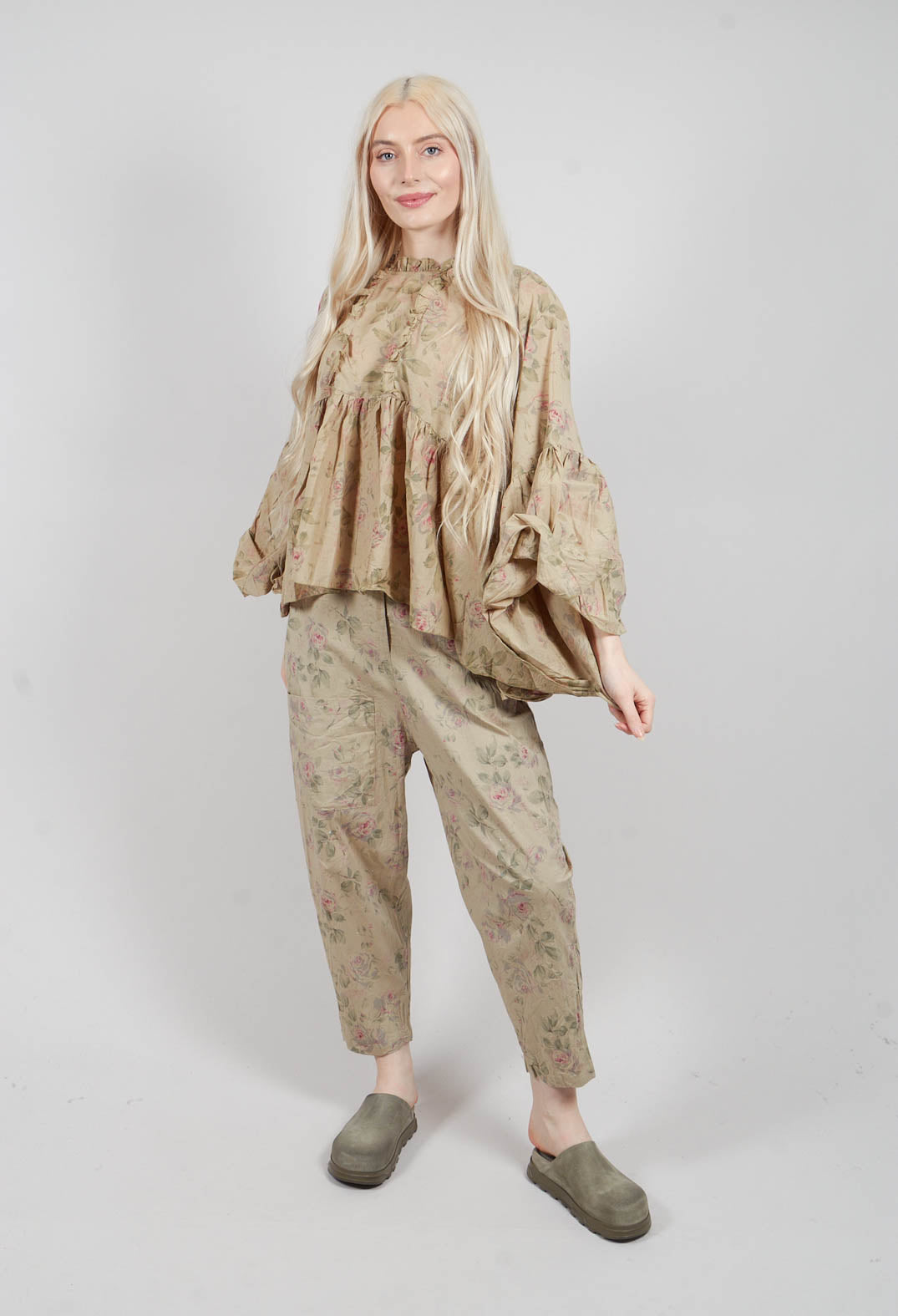 Yuki Top in Verveine Fleurs