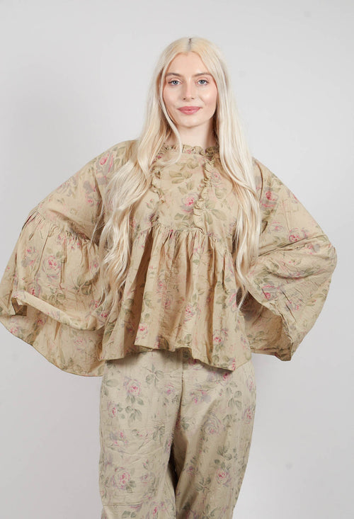 Yuki Top in Verveine Fleurs