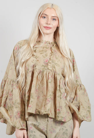 Yuki Top in Verveine Fleurs