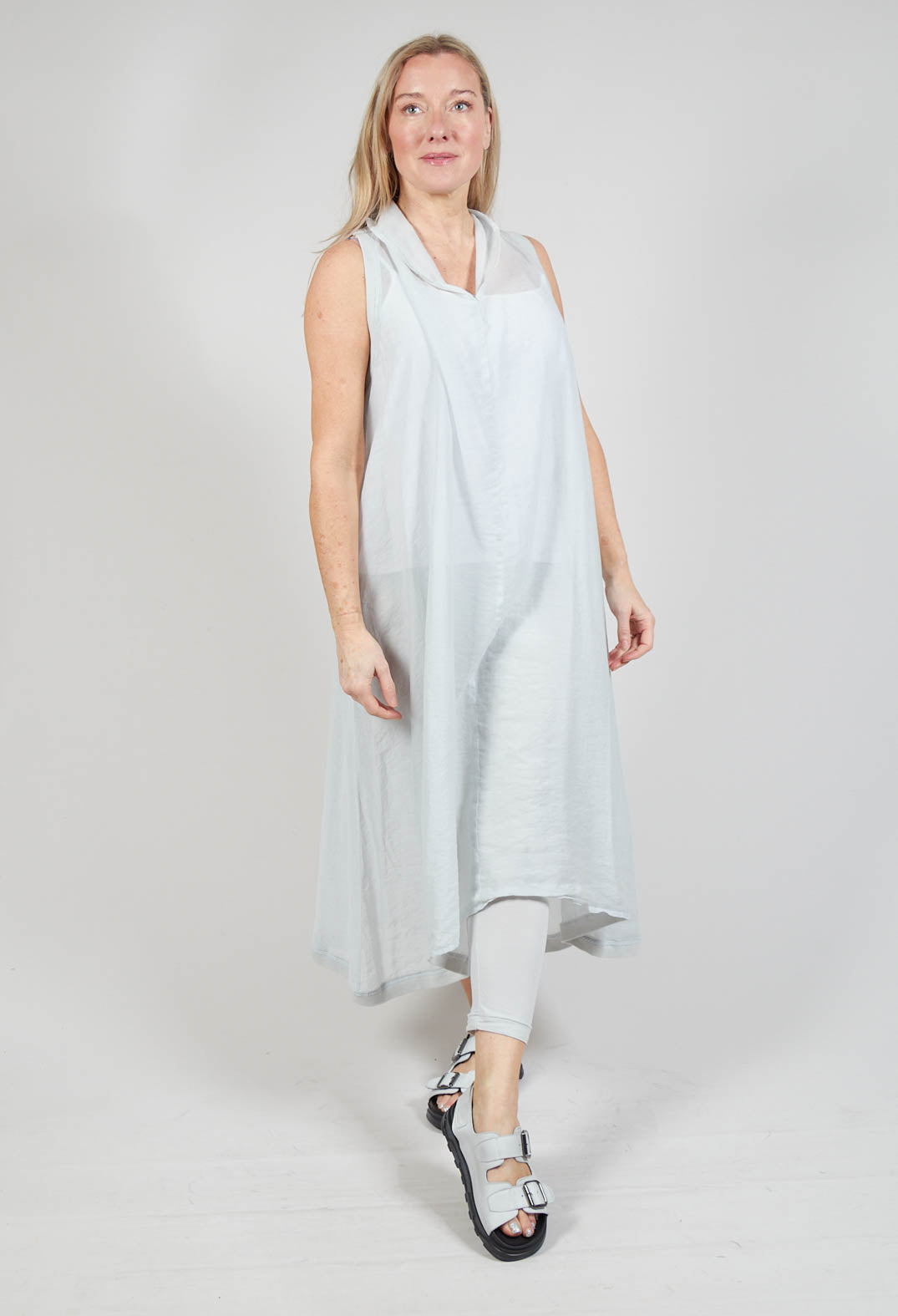 Lightweight Sleeveless Dress in Grey