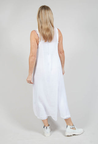 Lightweight Sleeveless Dress in White