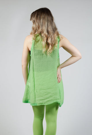 Lightweight Vest Top in Lime