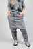 Linen Crease Trousers in C.Coal 70% Cloud