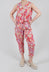 Linen Geisha Pants in Bright Red Print