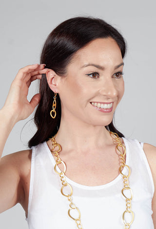 Link Chain Earrings in Gold Plated