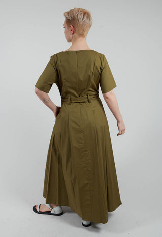 Long Belted Dress in Cactus