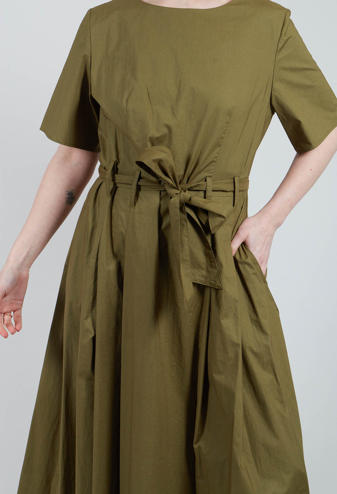 Long Belted Dress in Cactus