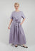Long Belted Dress in Lavanda