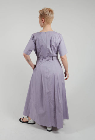 Long Belted Dress in Lavanda