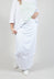 Long Jersey Pencil Skirt in White