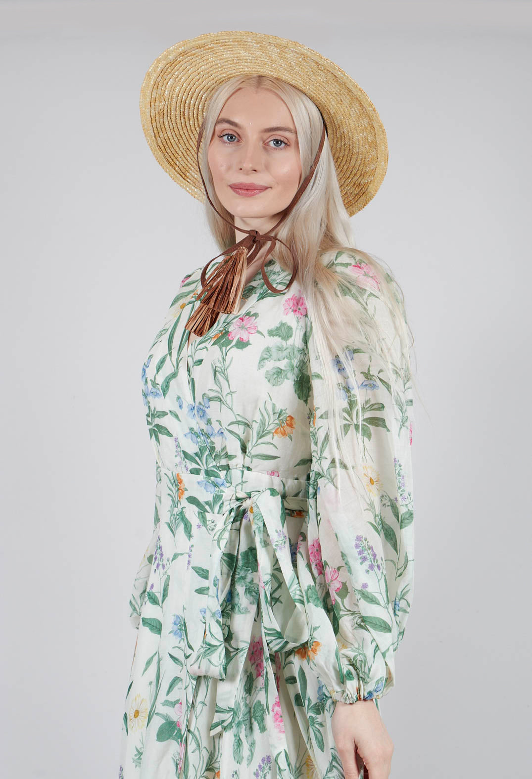 Long Ligea Dress in Flori