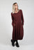 Long Sleeve Dress with Gathered Hem in Wood