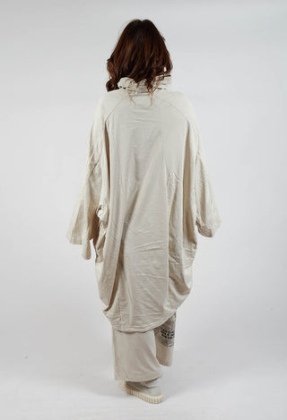 Long Sleeve High Neck Dress in Eraser Print