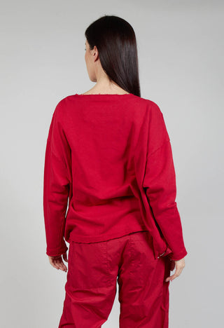 Long Sleeve Top in Chili