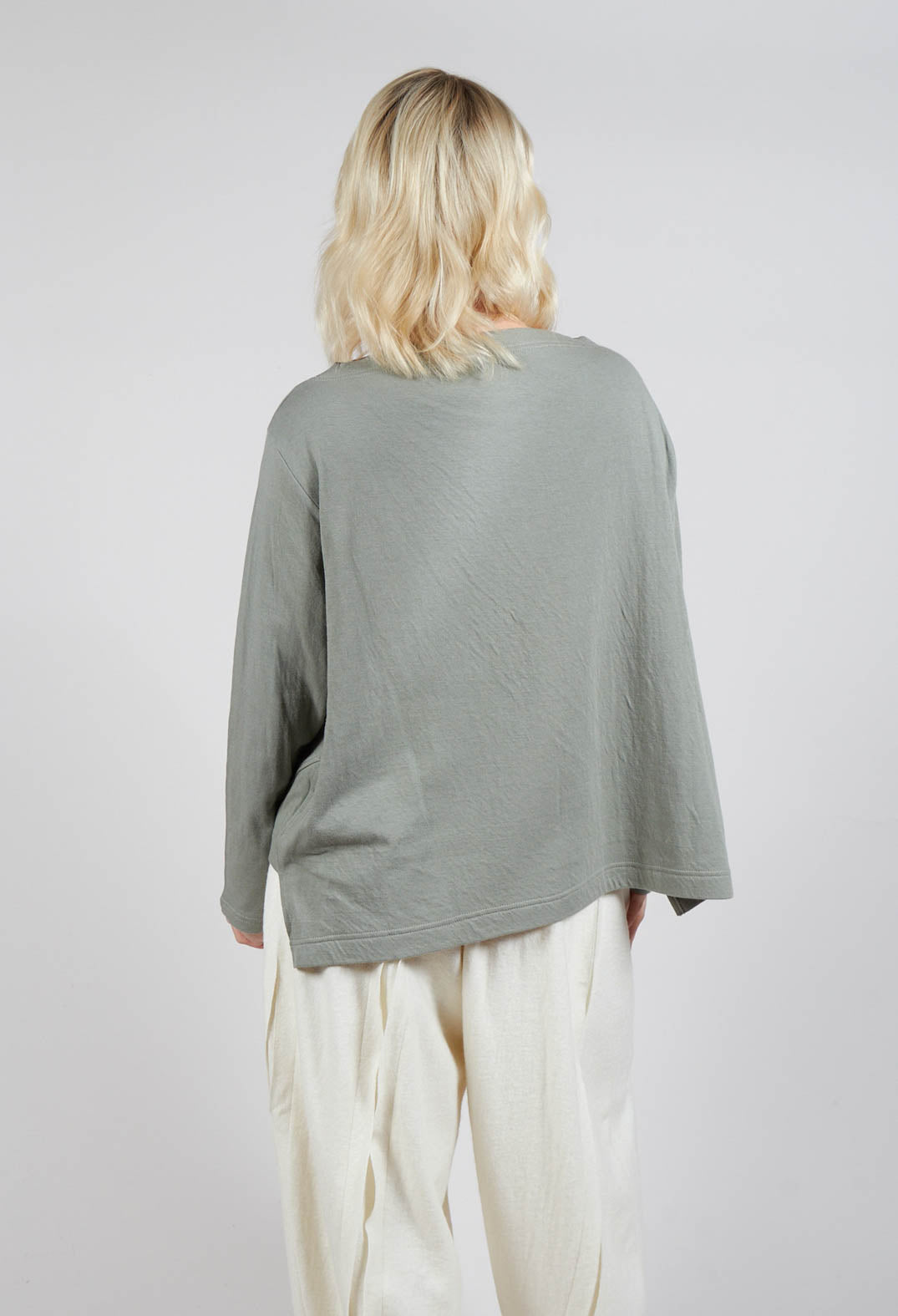 Long Sleeve Top in Light Grey
