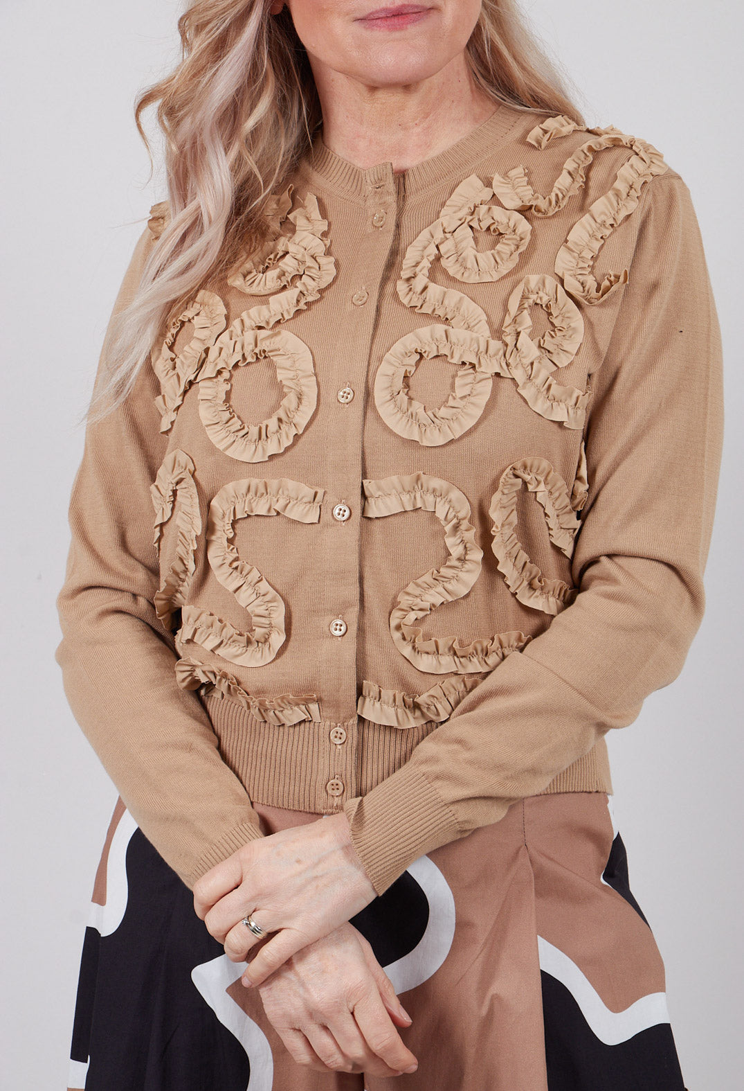 Long Sleeved Cardigan in Lark