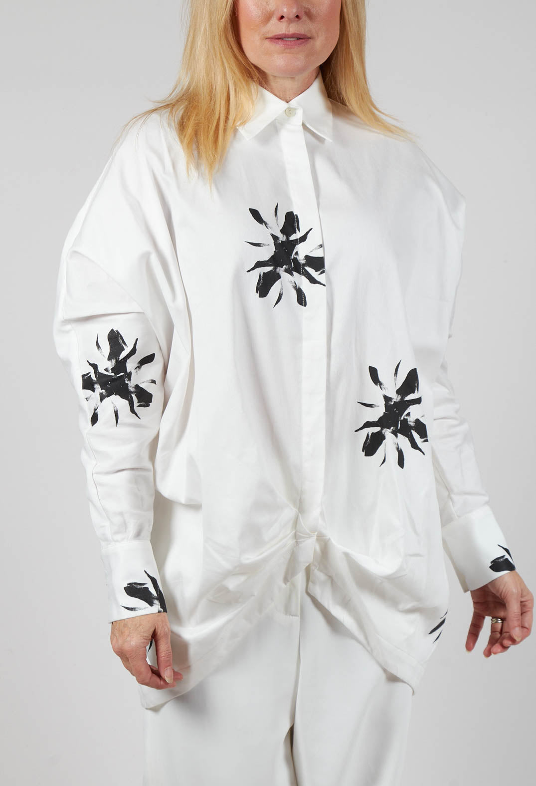 Long-Sleeved Shirt in Bianco