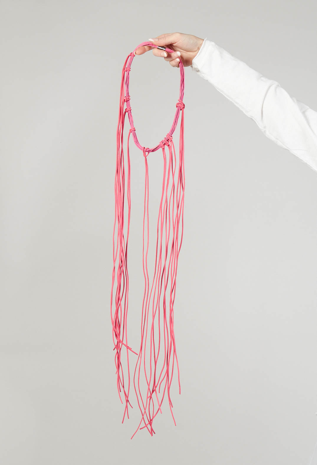 Long String Choker in Fuschia