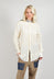 Longline Cotton Shirt in Cream