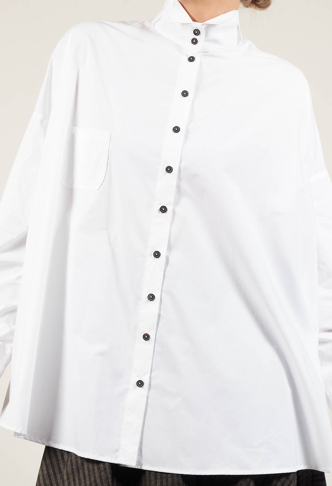 Longline Shirt in White