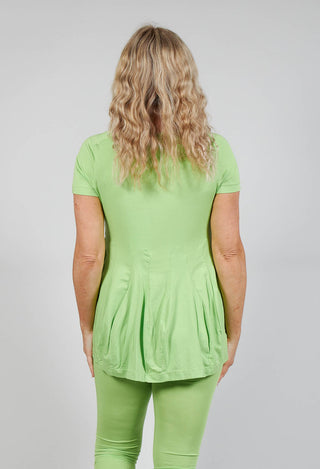 Longline T-Shirt in Lime