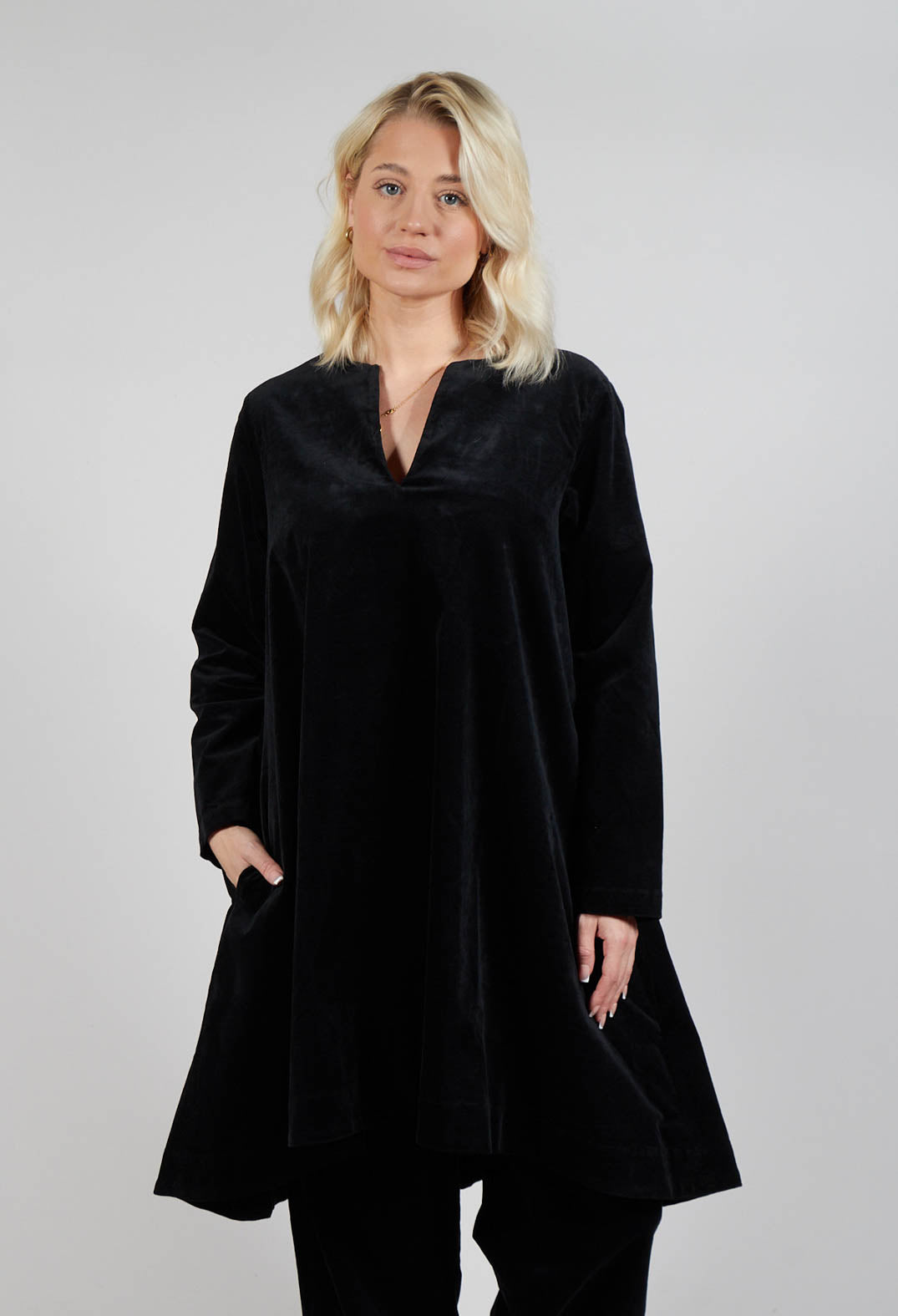 Longline Tunic in Black