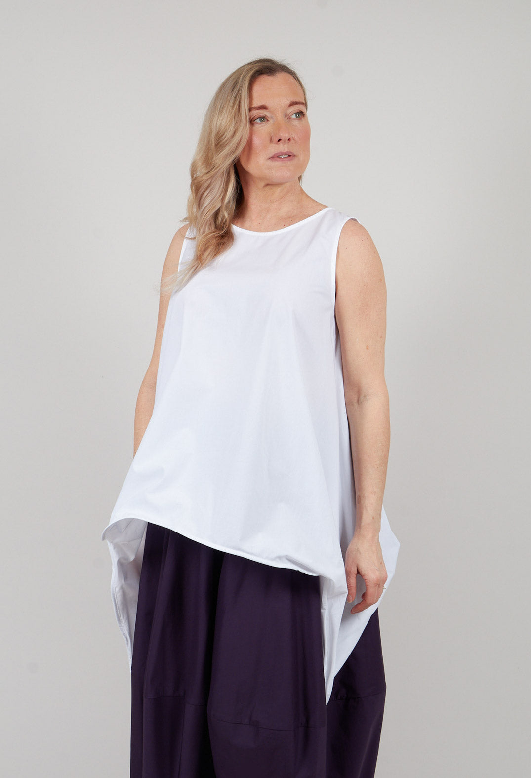Longline Tunic in Off White