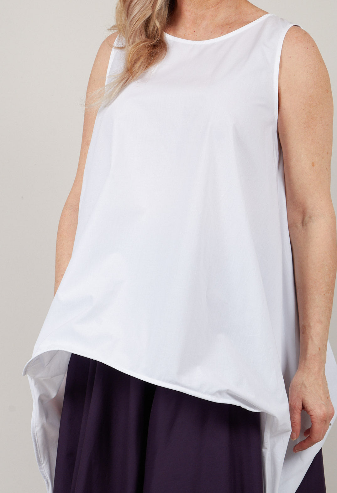 Longline Tunic in Off White