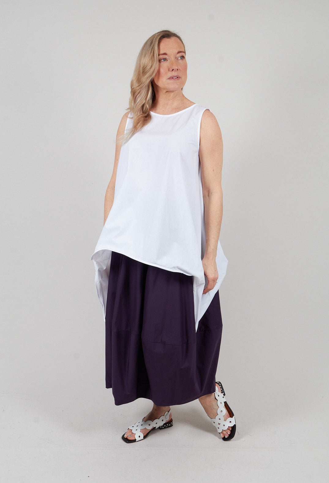 Longline Tunic in Off White