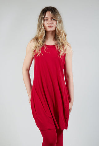 Longline Vest Top in Chili