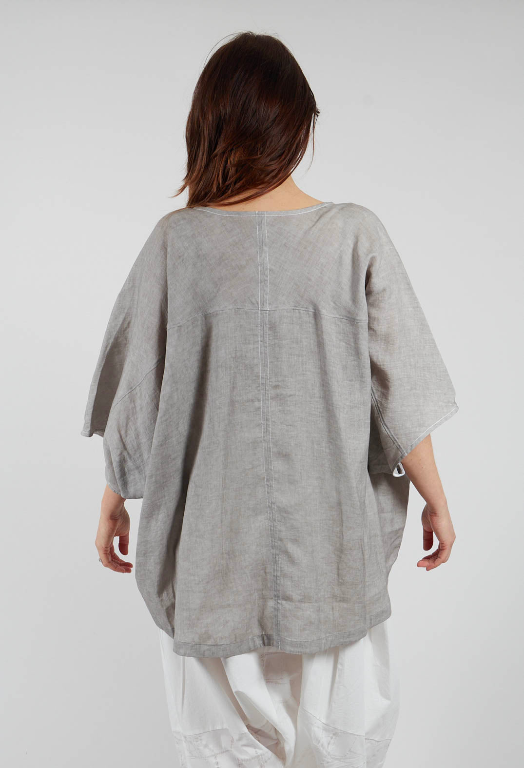 Loose Fit Tunic Top in Beige