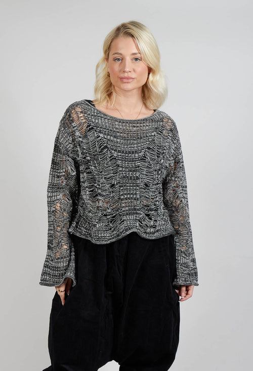 Loose Knit Jumper in Grey