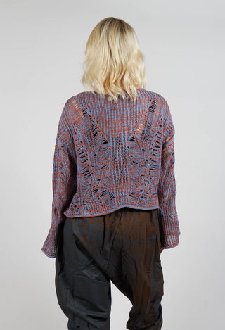 Loose Knit Jumper in Purple