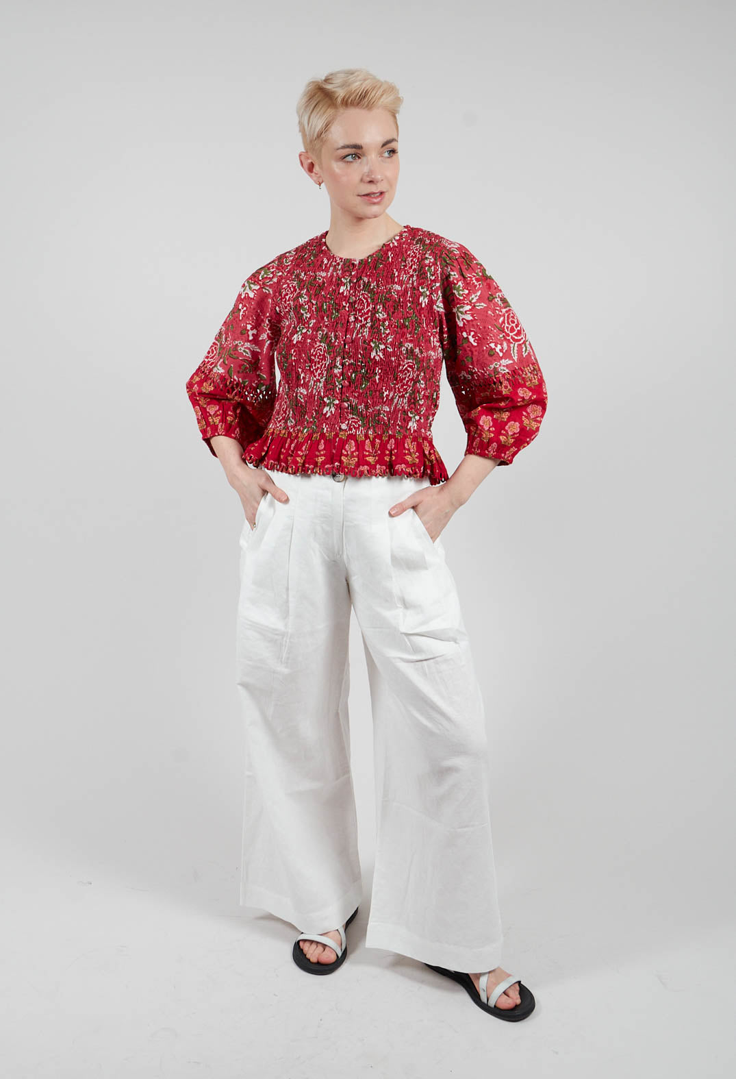 Losange Blouse in Rouge